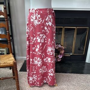 SHEIN Pink A-line Maxi Skirt Casual Resort Wear